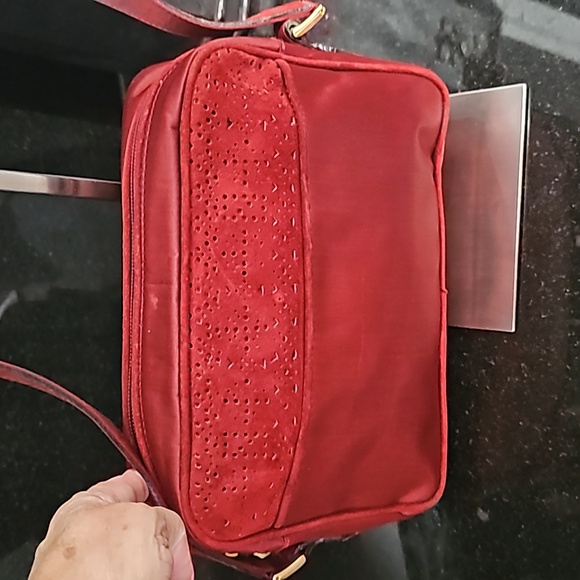 Fendi/fendi bag/Leather seude and nylon/Fendi 80s Vintage authentic Crossbag - Picture 3 of 10